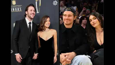 Hailee Steinfeld, Josh Allen, Justin Herbert, and Madison Beer