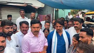 Karnataka BJP president BY Vijayendra and leader of opposition R Ashok visit the family