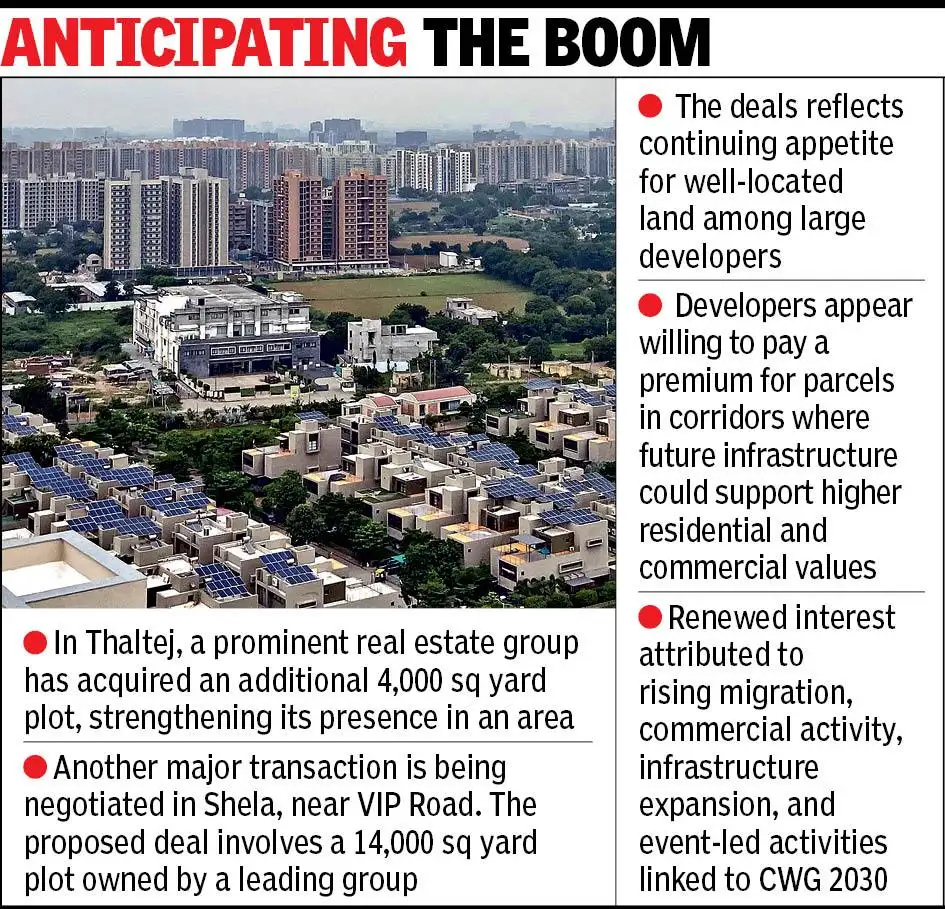 Notably, major developers are acquiring land in the western growth: The wider industry impact