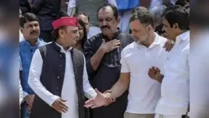 However despite the alliance SP and Congress candidates found themselves pitted against each