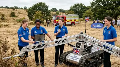 For the competition, the Folkestone students designed an autonomous vehicle with long, folding