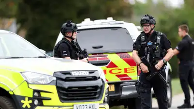 Five men were arrested by police early Sunday morning in a tiny village in UK’s Gloucestershire