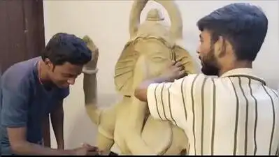 Marathi-speaking residents of Karachi in Pakistan prepare for and celebrate Ganeshotsav