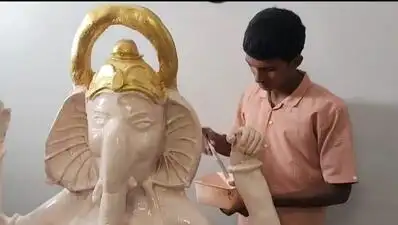 Marathi-speaking residents of Karachi in Pakistan prepare for and celebrate Ganeshotsav