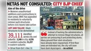 BMC move against multi-storey shanties confronts political pushback