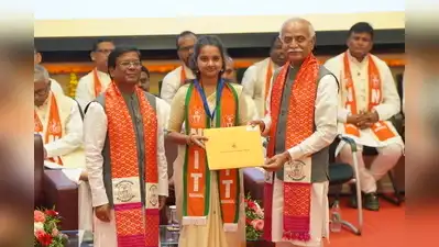 A student receiving her degree during the convocation at NIT Warangal: The wider industry impact