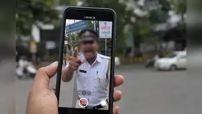 Pune: A traffic police constable was recorded on video threatening and abusing a cab driver