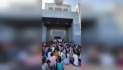 A meal at the Samras girls’ hostel near Gujarat University triggered a protest after students