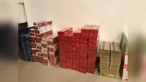The city crime branch arrested three men for allegedly selling counterfeit cigarettes worth Rs