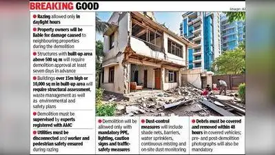New rules propose FIRs for unauthorised demolitions — Ahmedabad