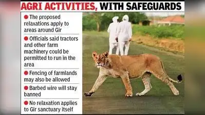 Farmers will have to build parapets around wells to prevent lions from accidentally falling