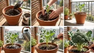 Because broccoli can become a fairly large plant as it matures, choosing the right pot is