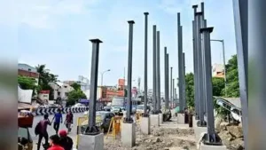 After a year's delay, foot-overbridge work begins on Velachery Main Road