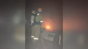 Fire broke out at in the morning hours of Thursday at the regional office of LIC near RBI