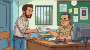 A 31-year-old man allegedly obtained a passport using a fake rental agreement and concealed