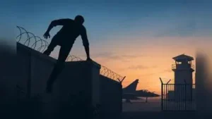 His escape plan, however, took an unexpected turn when he landed inside the IAF premises