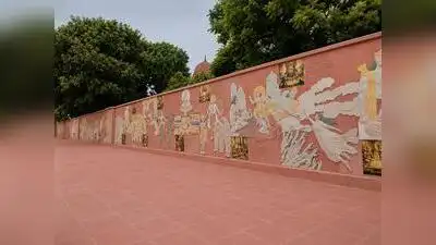 New structures coming up in Ayodhya to add to the Saryu experience -- Newly Built Amphitheatre
