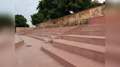 New structures coming up in Ayodhya to add to the Saryu experience -- Newly Built Amphitheatre