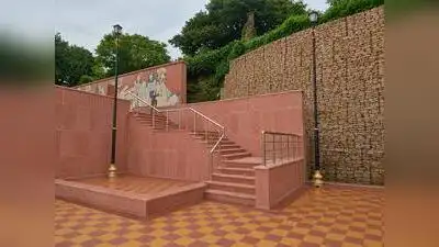 New structures coming up in Ayodhya to add to the Saryu experience -- Newly Built Amphitheatre