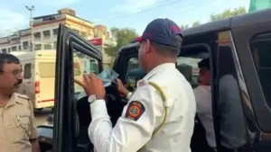 Nashik : Traffic police have cracked down on vehicles using illegal black films, booking 1,562