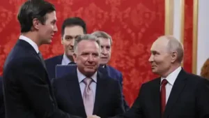 Witkoff told Putin that US president Donald Trump had sent his best wishes, and thanked Putin