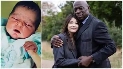 Found with her umbilical cord still attached, April Paul reunited with her rescuer Joe Campbell