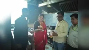 Violations included improper food temperatures, storage of raw and cooked food together, dirty