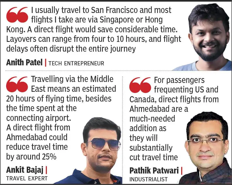 Ahmedabad-based travel company owner Ankit Bajaj said demand for direct US and Canada flights