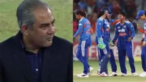India captain Harmanpreet Kaur and her teammates were seen celebrating