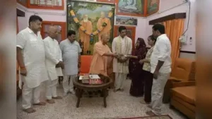 Chief Minister Yogi Adityanath on Wednesday met two bereaved families in Gorakhpur and extended