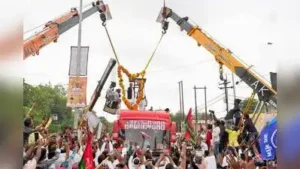 Praising Harchandpur MLA Rahul Lodhi for standing firm despite the denial, Akhilesh remarked