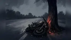 Pune: A 38-year-old motorcyclist died after his motorcycle hit a tree along the road