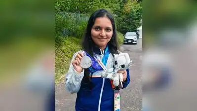 Sonam Maskar earned a silver medal in the Women's 10m Air Rifle Team event at the Aichi-Nagoya