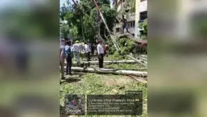 Traffic was also hit in the area for hours