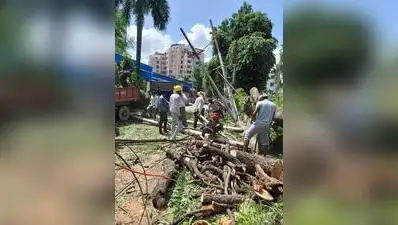 Traffic was also hit in the area for hours