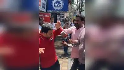 A videograb of the attack on the anti-noise campaigner on Thursday