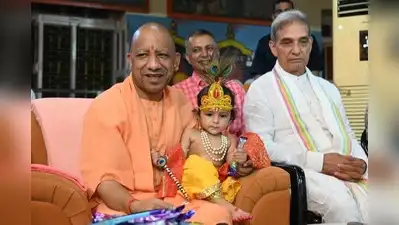 Chief minister Yogi Adityanath celebrated Janmashtami with traditional rituals at Gorakhnath