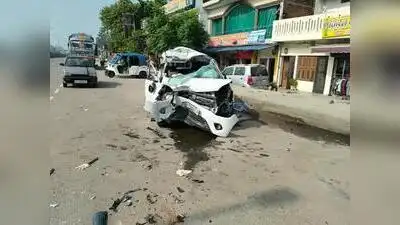 Running late for duty, Dial 112 SI dies after speeding car crashes with dumper
