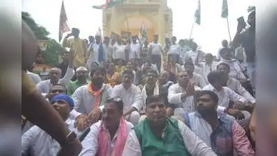 UP Cong SC Department chairman Tanuj Punia led the protest