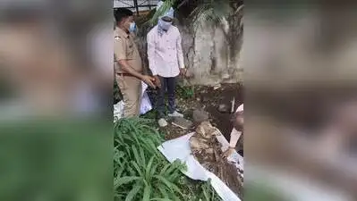 On September 4 — exactly seven months on — a grave at Mokshadham Ghat was opened