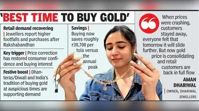 Nagpur: As gold prices fell nearly 17% from this year's record peak: The wider industry impact