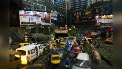 IT professional recreates Punawale's traffic concerns through Ganapati decoration after losing mom