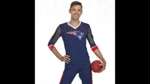 Jeremy Greer, the Patriots’ male cheerleader, once again found himself at the center