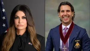 Kimberly Guilfoyle under scanner as a private company lobbyist accompanies her to crucial
