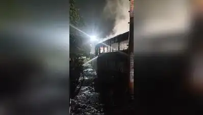 UPSRTC bus gutted after collision, no casualties