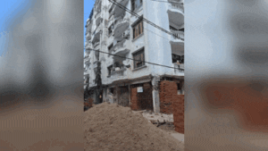 Lucknow: Lucknow Development Authority (LDA) sealed SA Apartment in Wazirganj on Tuesday
