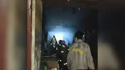 A massive fire broke out at a grocery store in the Baan Wali Gali area of Chowk, Lucknow