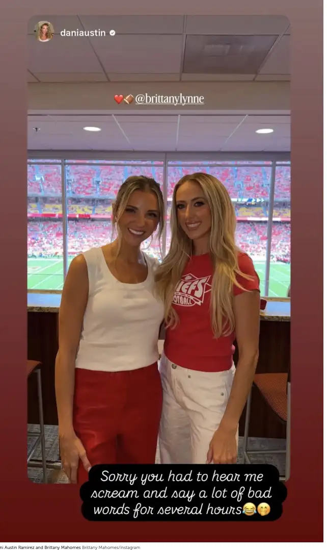 Brittany Mahomes apologizes for screaming 'bad words' after Patrick Mahomes puts Chiefs fans