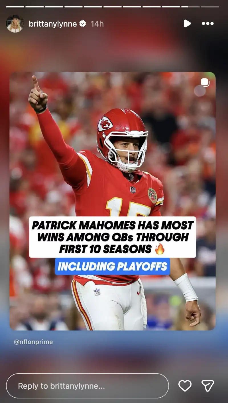 Brittany Mahomes apologizes for screaming 'bad words' after Patrick Mahomes puts Chiefs fans