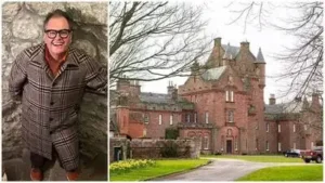 Comedian Alan Carr 's plans to transform part of his new Scottish castle into a community cafe